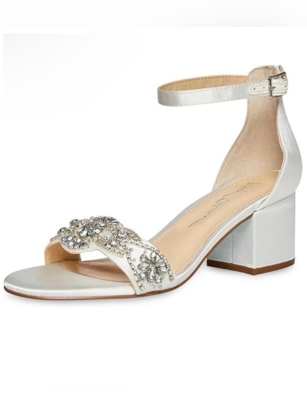 Betsy Johnson jeweled block heels sz 9.5